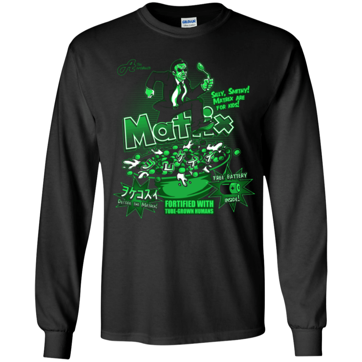 T-Shirts Black / YS Matrix Cereal Youth Long Sleeve T-Shirt