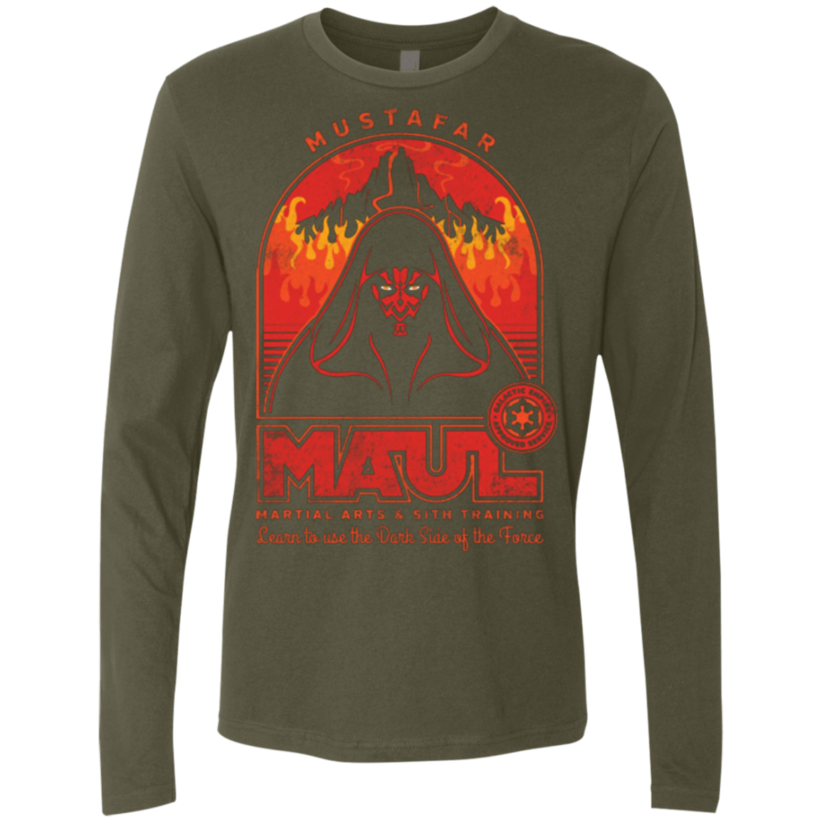 T-Shirts Military Green / Small Maul Martial Arts Men's Premium Long Sleeve