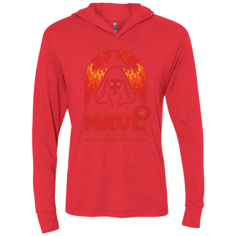 T-Shirts Vintage Red / X-Small Maul Martial Arts Triblend Long Sleeve Hoodie Tee