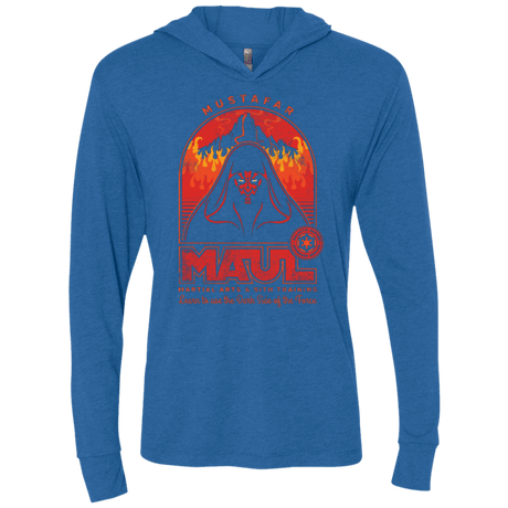T-Shirts Vintage Royal / X-Small Maul Martial Arts Triblend Long Sleeve Hoodie Tee