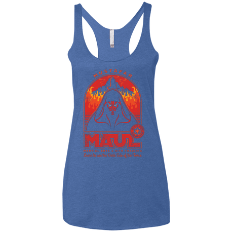 T-Shirts Vintage Royal / X-Small Maul Martial Arts Women's Triblend Racerback Tank
