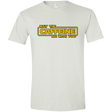T-Shirts White / X-Small May the Caffeine Be with You Men's Semi-Fitted Softstyle