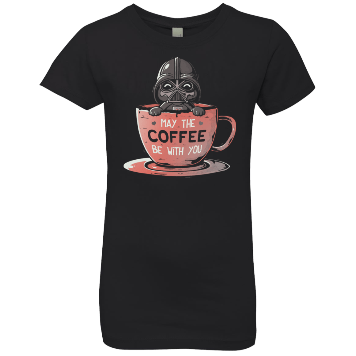 T-Shirts Black / YXS May The Coffee Be With You Girls Premium T-Shirt