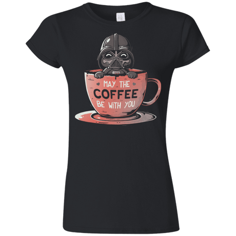 T-Shirts Black / S May The Coffee Be With You Junior Slimmer-Fit T-Shirt