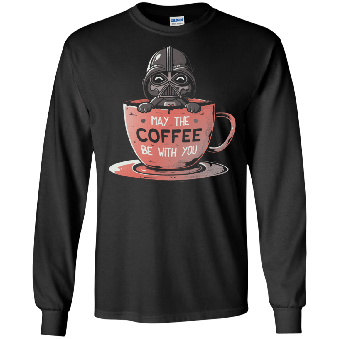 T-Shirts Black / S May The Coffee Be With You Men's Long Sleeve T-Shirt