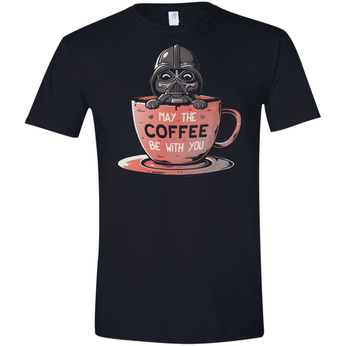 T-Shirts Black / X-Small May The Coffee Be With You Men's Semi-Fitted Softstyle