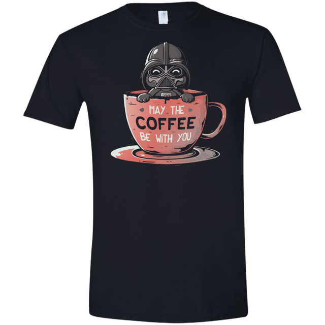 T-Shirts Black / X-Small May The Coffee Be With You Men's Semi-Fitted Softstyle