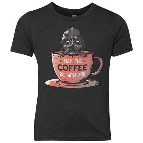 T-Shirts Vintage Black / YXS May The Coffee Be With You Youth Triblend T-Shirt