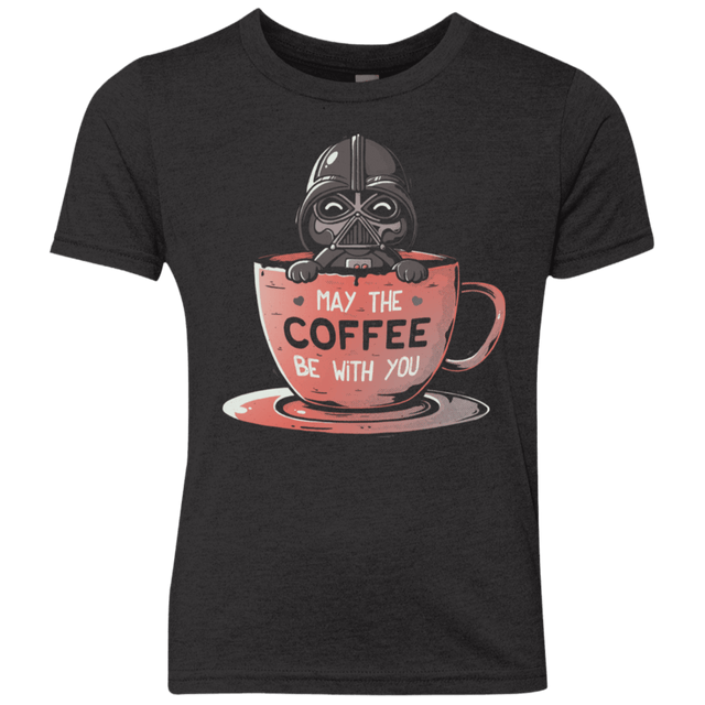 T-Shirts Vintage Black / YXS May The Coffee Be With You Youth Triblend T-Shirt