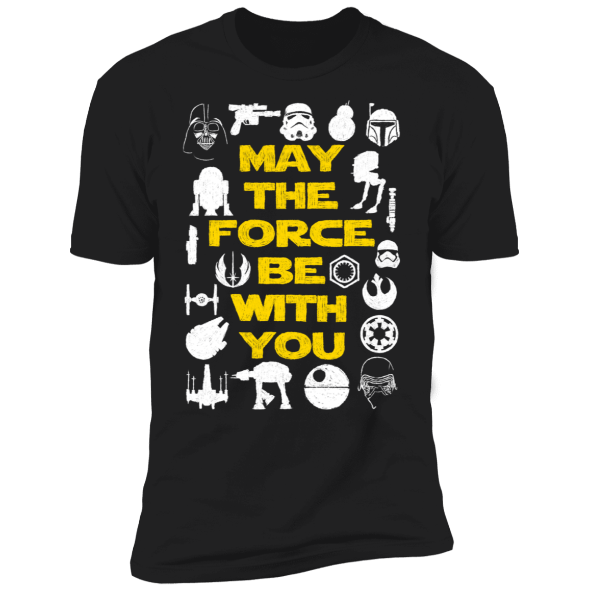 T-Shirts Black / X-Small May The Force Be With You Men's Premium T-Shirt