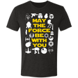 T-Shirts Vintage Black / S May The Force Be With You Men's Triblend T-Shirt