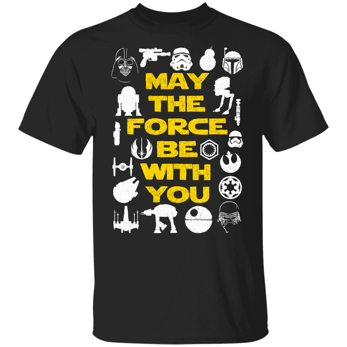 T-Shirts Black / YXS May The Force Be With You Youth T-Shirt