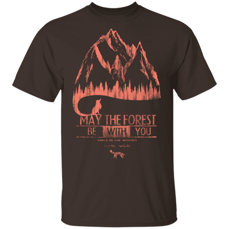 T-Shirts Dark Chocolate / S May The Forest Be With You Mountains T-Shirt