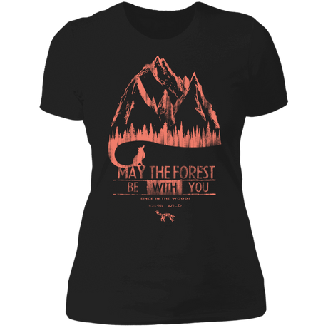T-Shirts Black / S May The Forest Be With You Mountains Women's Premium T-Shirt