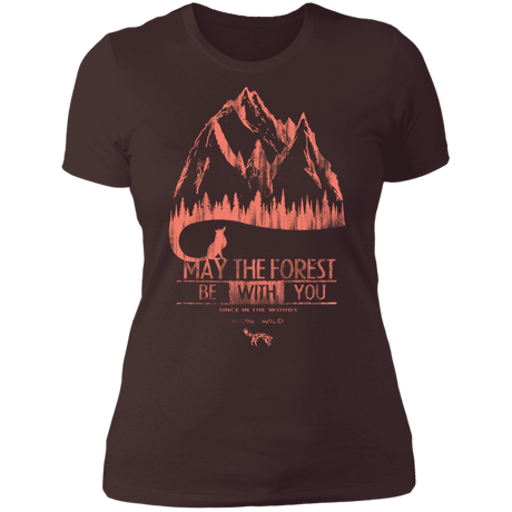 T-Shirts Dark Chocolate / S May The Forest Be With You Mountains Women's Premium T-Shirt