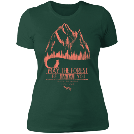 T-Shirts Forest Green / S May The Forest Be With You Mountains Women's Premium T-Shirt