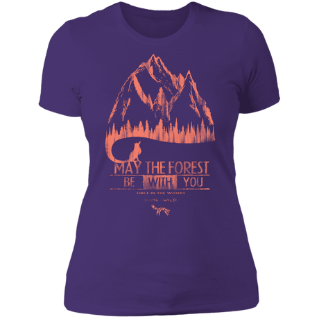 T-Shirts Purple Rush/ / S May The Forest Be With You Mountains Women's Premium T-Shirt