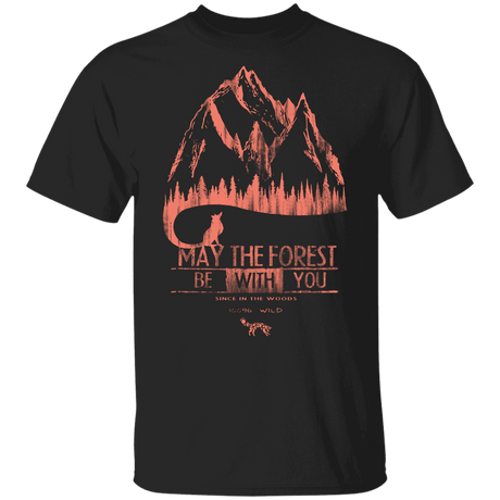 T-Shirts Black / YXS May The Forest Be With You Mountains Youth T-Shirt