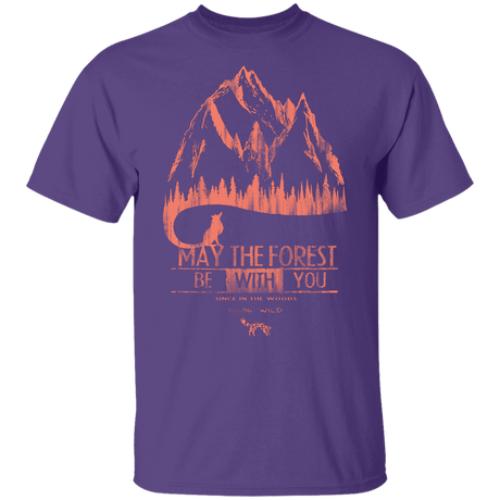 T-Shirts Purple / YXS May The Forest Be With You Mountains Youth T-Shirt