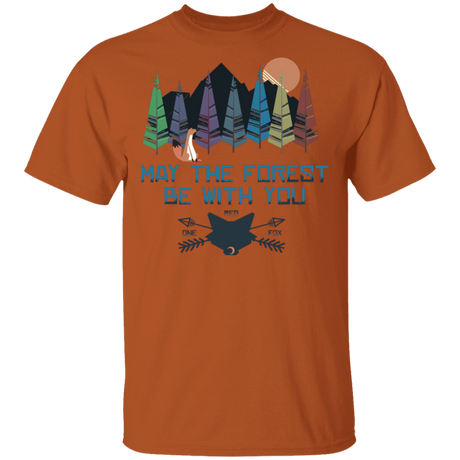 T-Shirts Texas Orange / S May The Forest Be With You One Red Fox T-Shirt