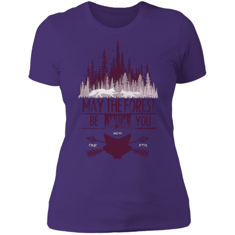 T-Shirts Purple Rush/ / S May The Forest Be With You Women's Premium T-Shirt