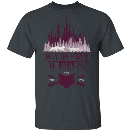 T-Shirts Dark Heather / YXS May The Forest Be With You Youth T-Shirt
