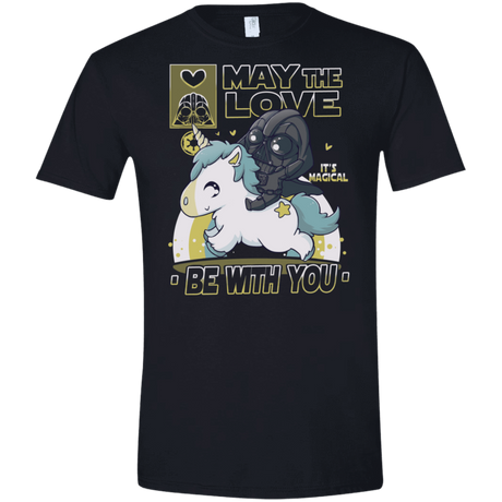 T-Shirts Black / X-Small May the Love Men's Semi-Fitted Softstyle