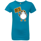 T-Shirts Turquoise / YXS May The Porgs Be With You Girls Premium T-Shirt