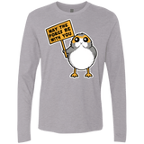 T-Shirts Heather Grey / Small May The Porgs Be With You Men's Premium Long Sleeve