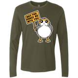 T-Shirts Military Green / Small May The Porgs Be With You Men's Premium Long Sleeve