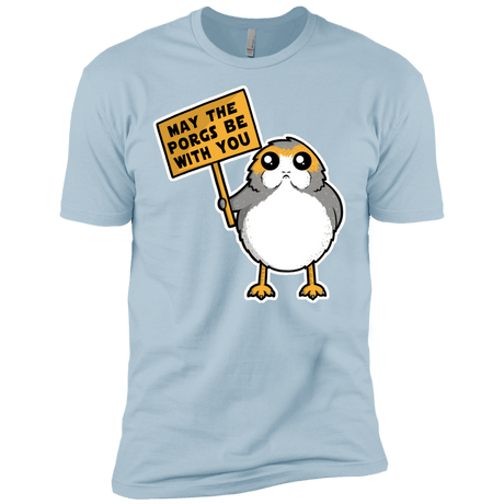 T-Shirts Light Blue / X-Small May The Porgs Be With You Men's Premium T-Shirt