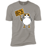 T-Shirts Light Grey / X-Small May The Porgs Be With You Men's Premium T-Shirt