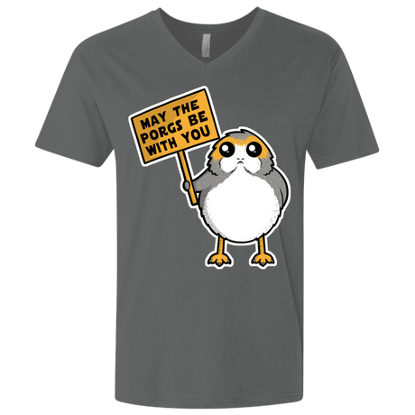 T-Shirts Heavy Metal / X-Small May The Porgs Be With You Men's Premium V-Neck