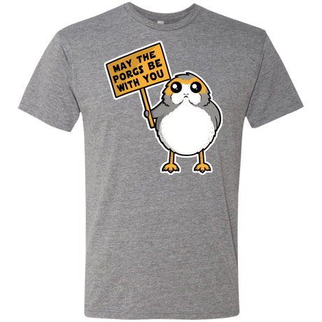 T-Shirts Premium Heather / Small May The Porgs Be With You Men's Triblend T-Shirt