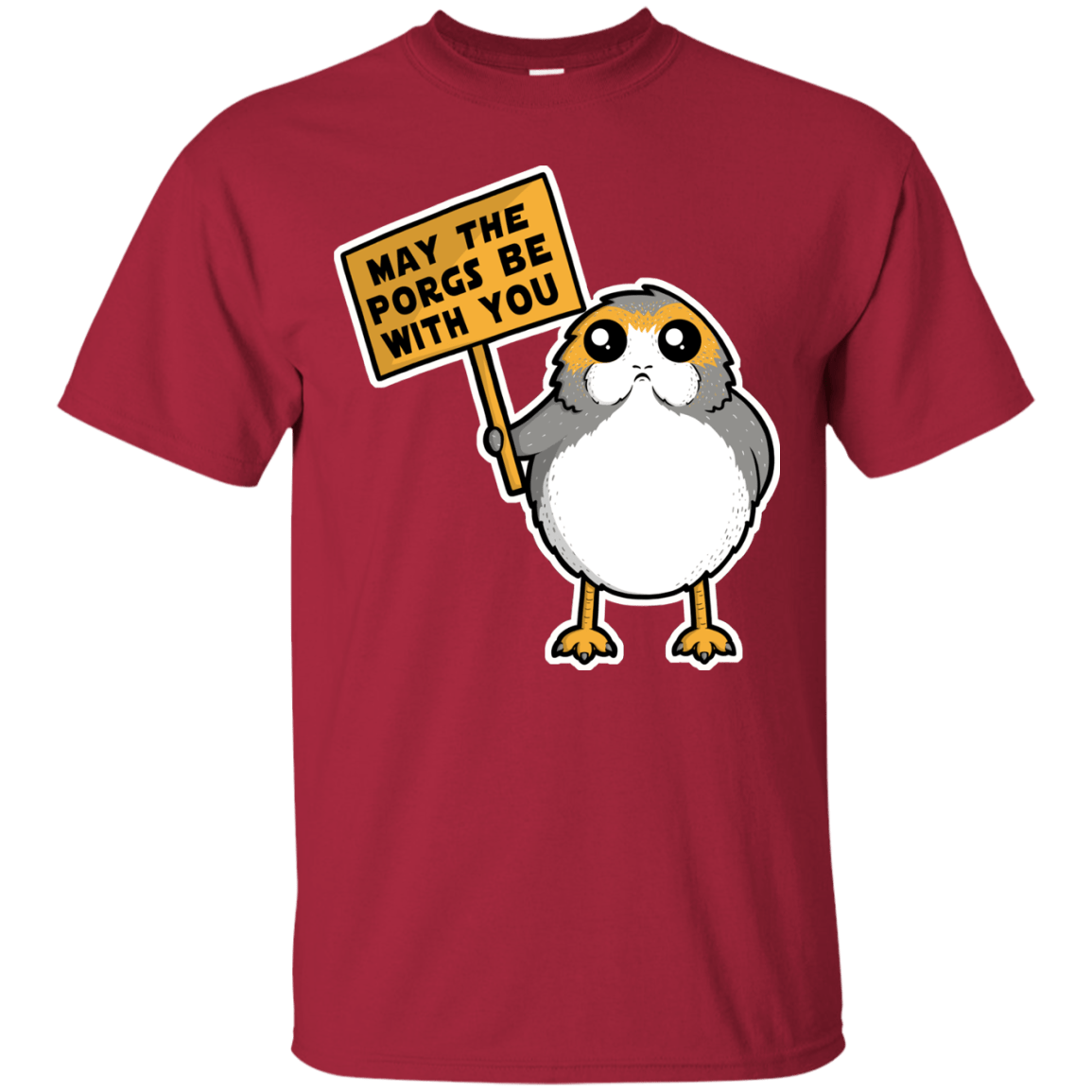 T-Shirts Cardinal / Small May The Porgs Be With You T-Shirt