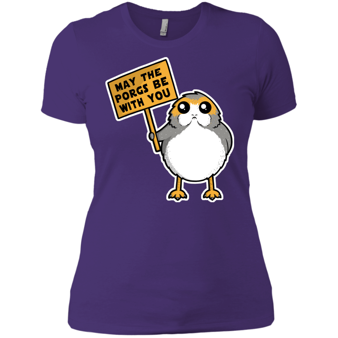 T-Shirts Purple / X-Small May The Porgs Be With You Women's Premium T-Shirt