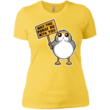 T-Shirts Vibrant Yellow / X-Small May The Porgs Be With You Women's Premium T-Shirt