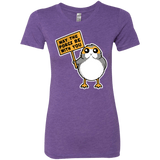 T-Shirts Purple Rush / Small May The Porgs Be With You Women's Triblend T-Shirt