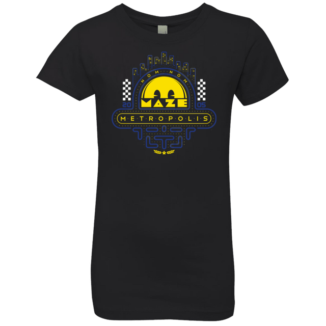T-Shirts Black / YXS Maze Metropolis Girls Premium T-Shirt