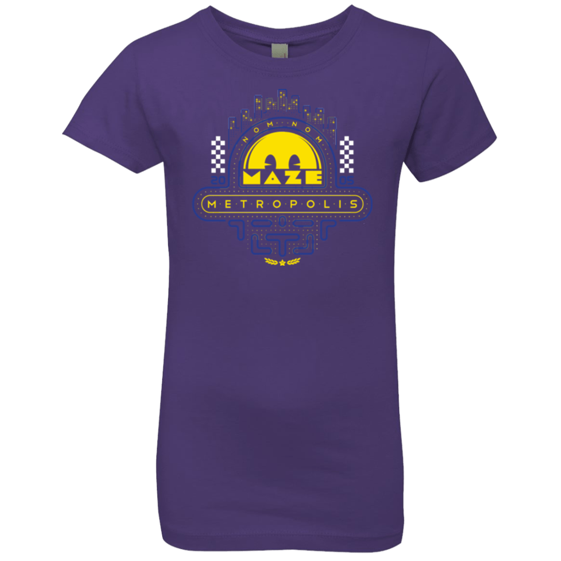 T-Shirts Purple Rush / YXS Maze Metropolis Girls Premium T-Shirt