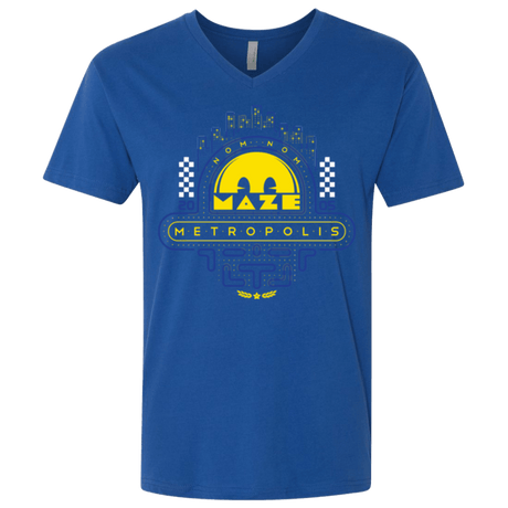 T-Shirts Royal / X-Small Maze Metropolis Men's Premium V-Neck