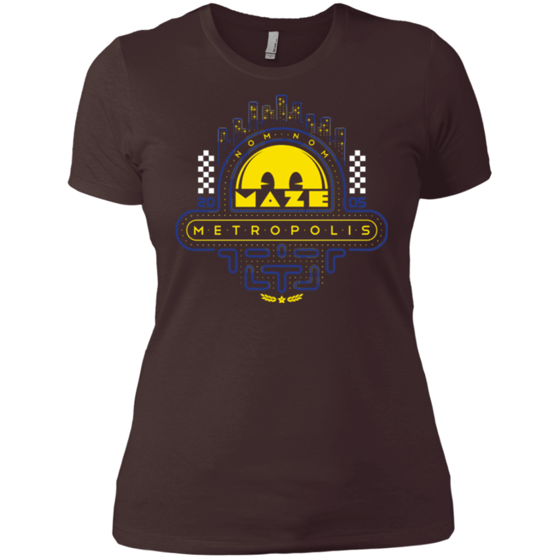T-Shirts Dark Chocolate / X-Small Maze Metropolis Women's Premium T-Shirt