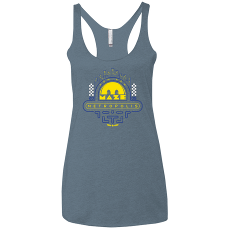 T-Shirts Indigo / X-Small Maze Metropolis Women's Triblend Racerback Tank
