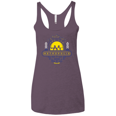 T-Shirts Vintage Purple / X-Small Maze Metropolis Women's Triblend Racerback Tank
