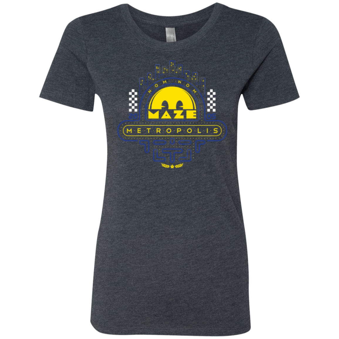 T-Shirts Vintage Navy / Small Maze Metropolis Women's Triblend T-Shirt