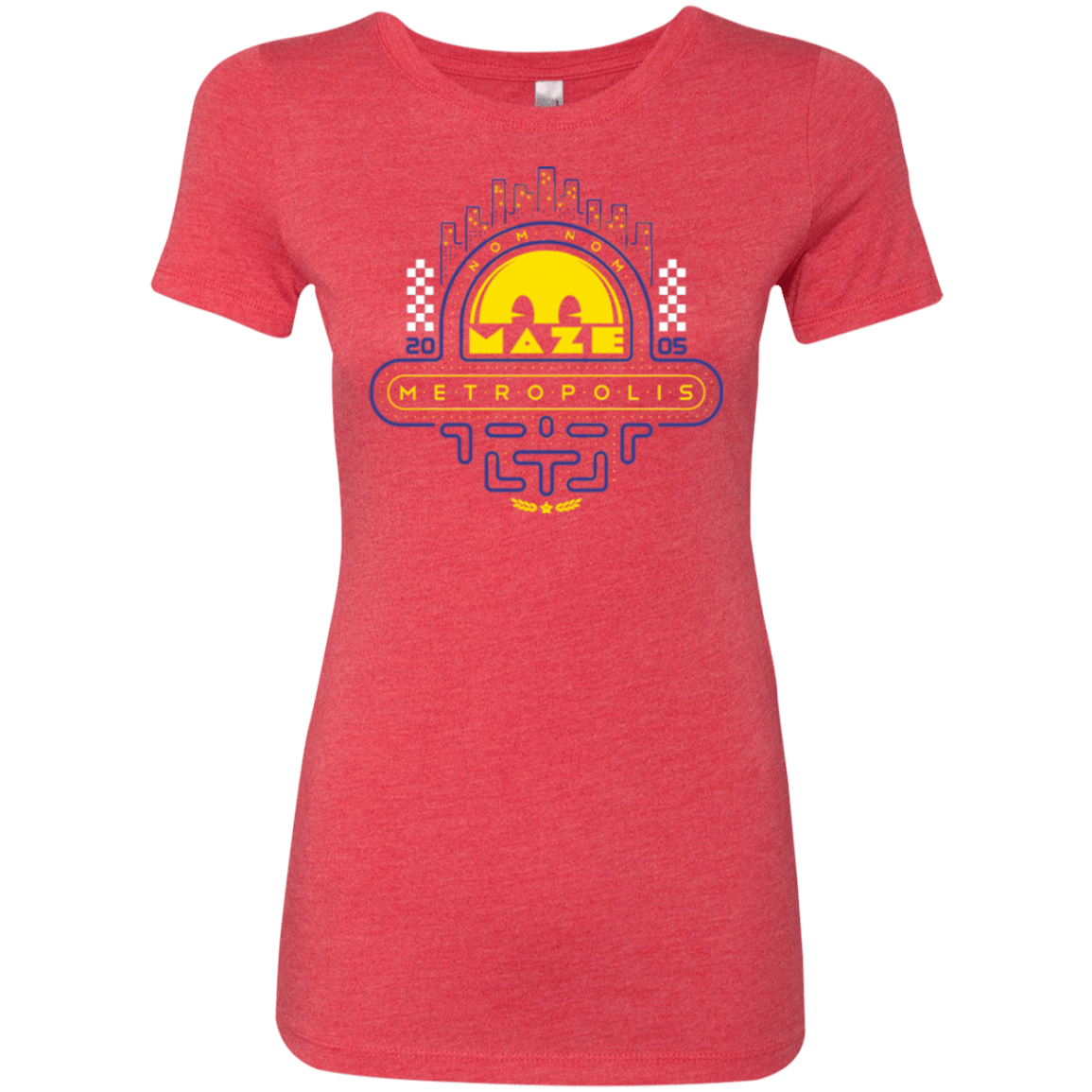T-Shirts Vintage Red / Small Maze Metropolis Women's Triblend T-Shirt