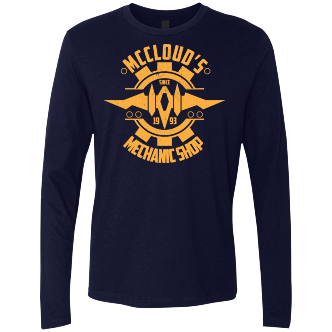 T-Shirts Midnight Navy / Small McCloud Mechanic Shop Men's Premium Long Sleeve