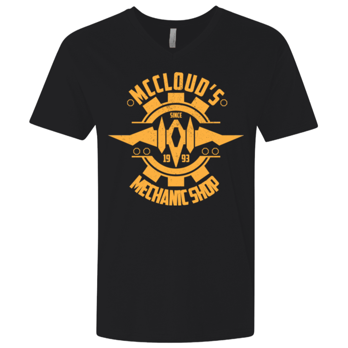 T-Shirts Black / X-Small McCloud Mechanic Shop Men's Premium V-Neck