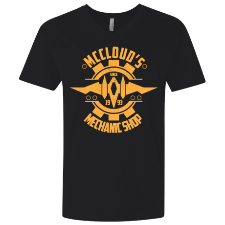 T-Shirts Black / X-Small McCloud Mechanic Shop Men's Premium V-Neck