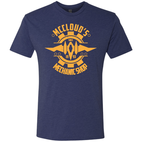 T-Shirts Vintage Navy / Small McCloud Mechanic Shop Men's Triblend T-Shirt